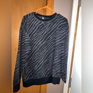 Black and grey sweater